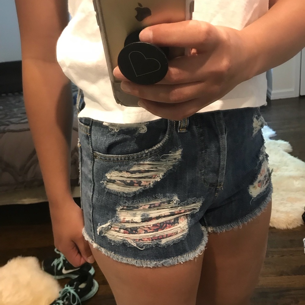 High wasted jean shorts from LF!